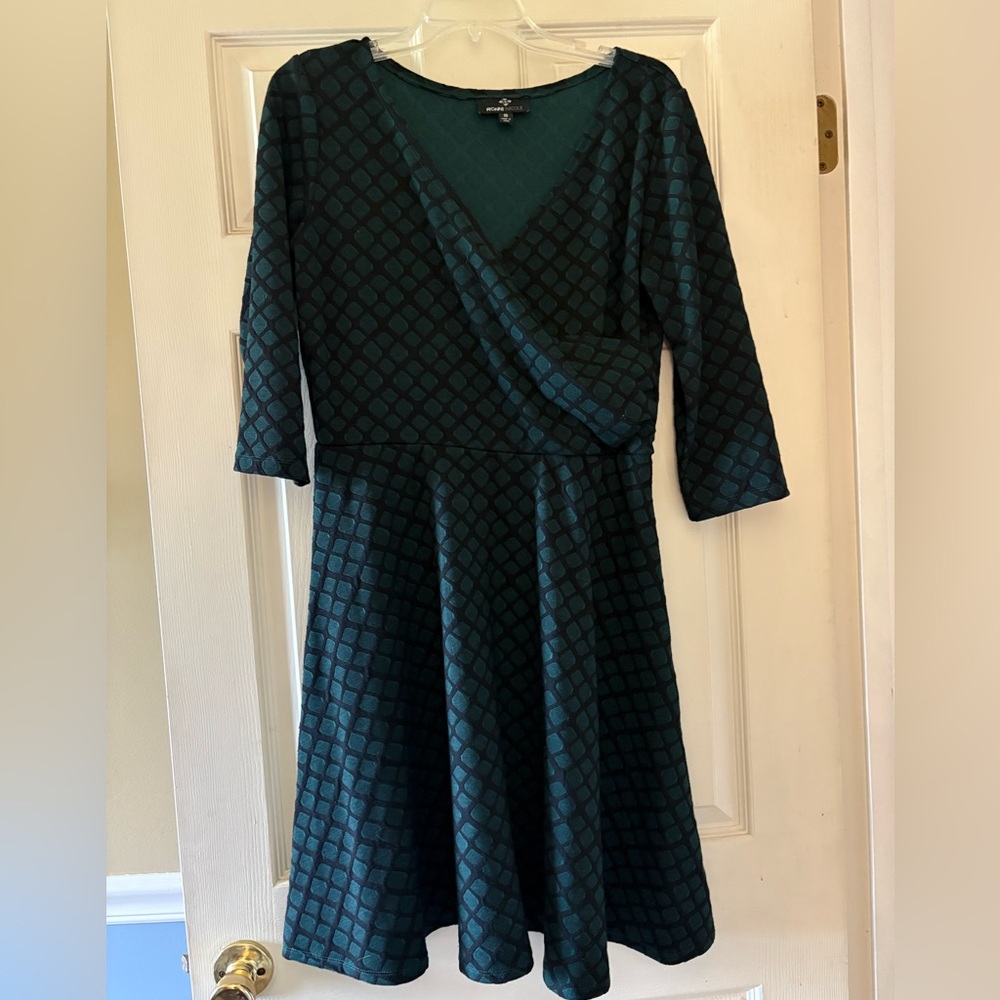 Roni Nicole Size 10 Green/ Black Dress
